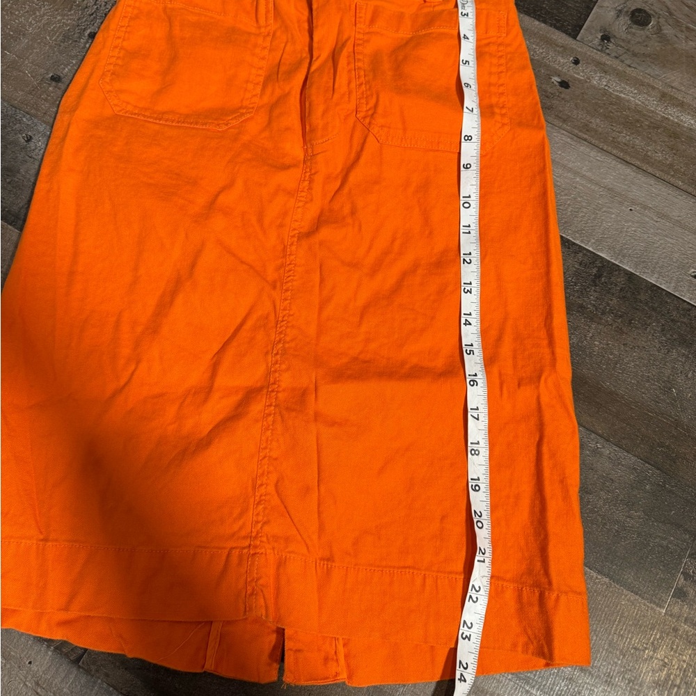 Maeve Orange Pencil Skirt - Picture 5 of 11